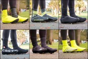 Six pairs of overshoes