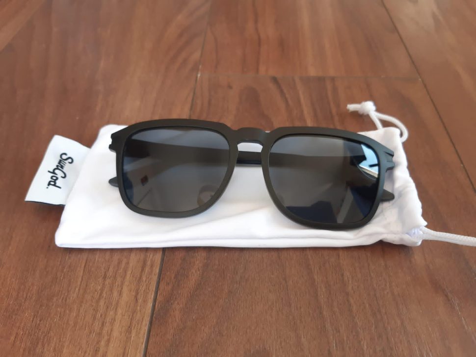 sunglasses on a table